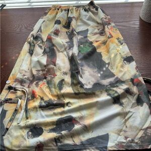 multi colored maxi skirt